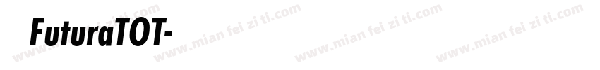 名称 FuturaTOT字体转换